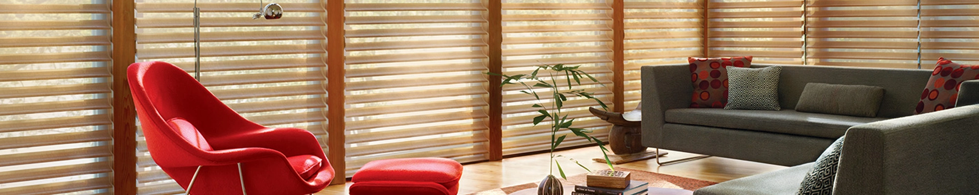 Window treatments provided by Gary Denney Floor Covering & Carpet Warehouse